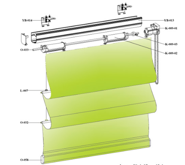 Imagen de Sistema Romana SIN Varillas - (Ancho Hasta 0,80 mts) - CADENA PLASTICA