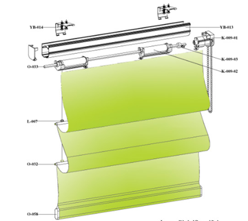 Imagen de Sistema Romana SIN Varillas - (Ancho Hasta 1,50 mts) - CADENA PLASTICA