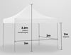 Imagen de Carpa Gazebo Plegable Reforzado 3x3m Con Laterales Hierro