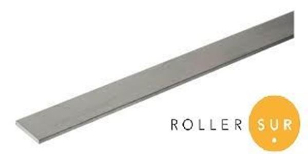 Imagen de Contrapeso Planchuela de Aluminio Zocalo 4X20  Rollers Romanas Paneles Orientales