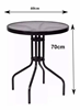 Imagen de Mesa De Vidrio Jardin Exterior 60 Cm Ideal Balcon