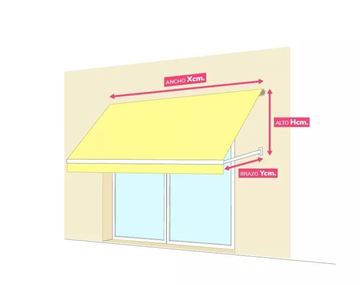 Imagen de Descripcion Tecnica Toldos - Como Medir Un Toldo Brazo Recto