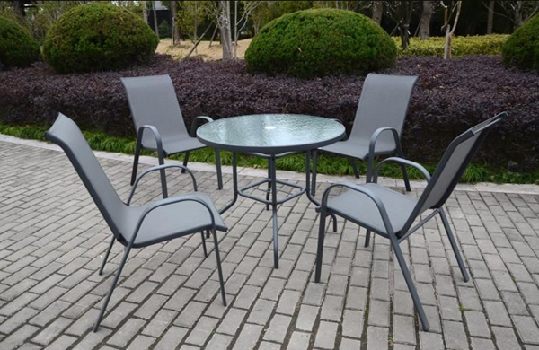 Imagen de Mesa De Vidrio Jardin Exterior 90 Cm