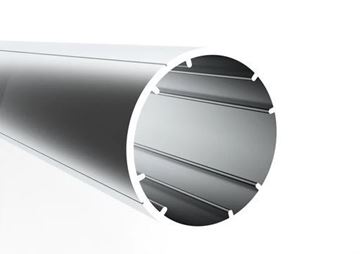 Imagen de Tubo Aluminio 40 mm Caño con Nervadura Tira