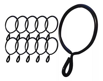 Imagen de Argollas 40mm Para Barral Hierro Negro De 25mm X 20 Unidades