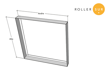 Imagen de Marco separador del sistema plegable 100x20 Cuadrangular