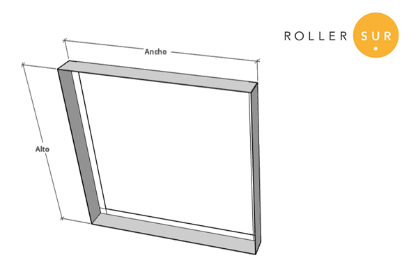 Imagen de Marco separador del sistema plegable 100x20 Rectangular