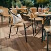 Imagen de Juego De Jardin Mesa Vidrio + 2 Sillas - Set Combo - Rattan Beige
